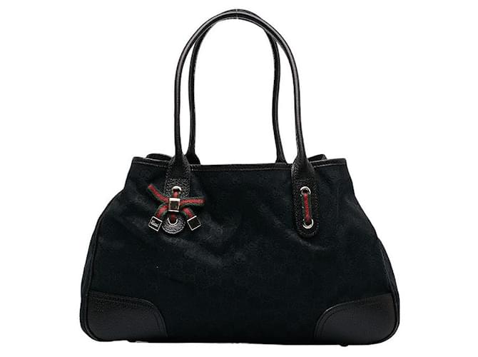Gucci GG Canvas Princy Tote Bag Black Cloth  ref.1316969