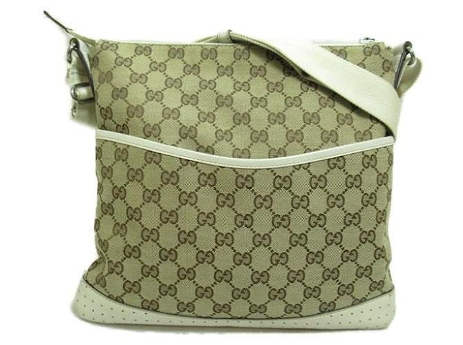Gucci GG Canvas Crossbody Bag Brown Cloth  ref.1316973