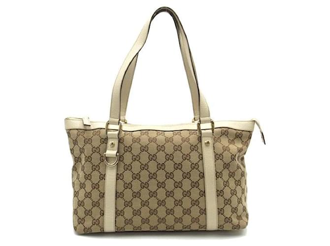 Gucci GG Canvas Abbey Tote Bag Brown Cloth  ref.1316975