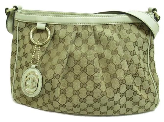 Gucci GG Canvas Sukey Crossbody Bag Brown Cloth  ref.1316977