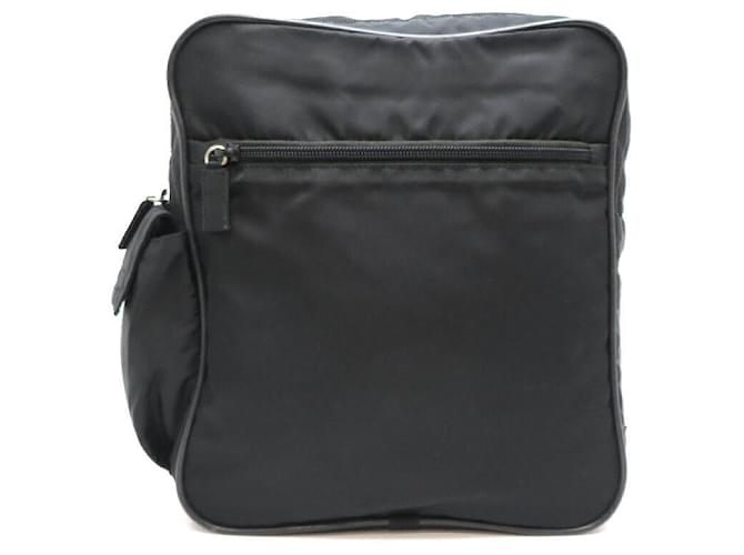 Prada Tessuto Zip Messenger Shoulder Bag Black Nylon  ref.1317034