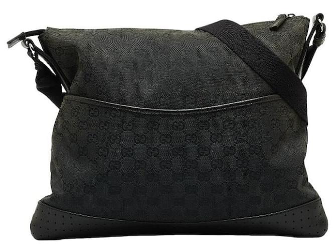 Gucci GG Canvas Crossbody Bag Black Cloth  ref.1317062