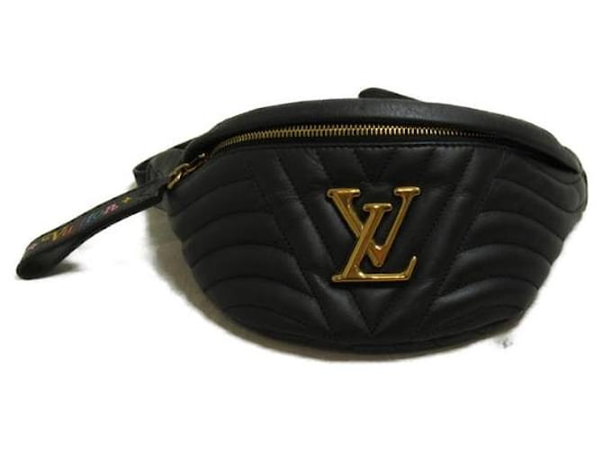 Louis Vuitton New Wave Bum Bag Black Pony-style calfskin  ref.1317086