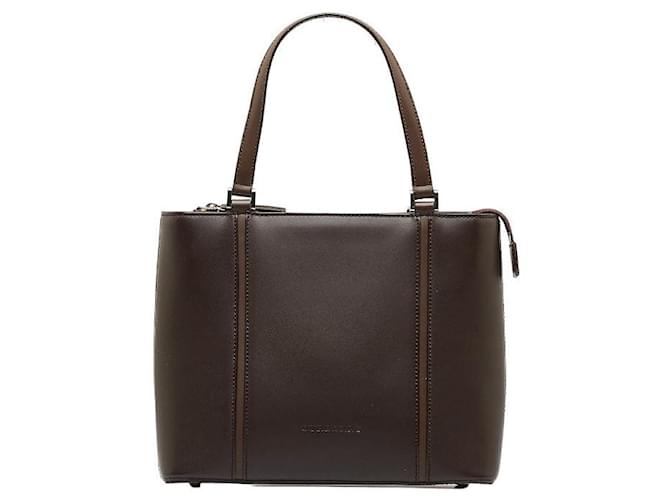 Burberry Leather Square Handbag Brown Pony-style calfskin  ref.1317112