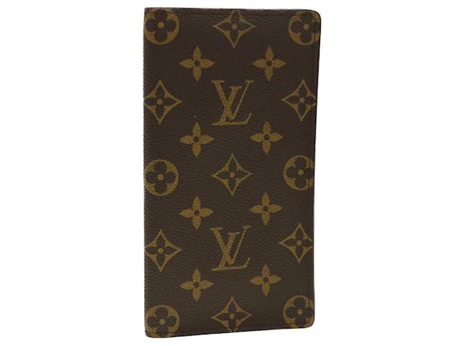 Louis Vuitton Porta carte verticale Marrone Tela  ref.1317138