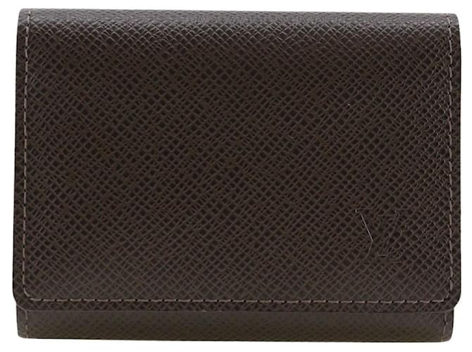 Louis Vuitton Porte carte de visite Brown Leather  ref.1317300