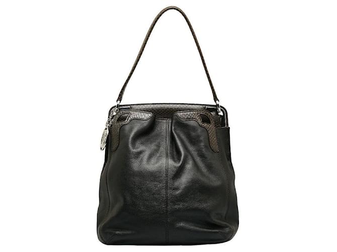 Cartier Leather Shoulder Bag Black Pony-style calfskin  ref.1317358