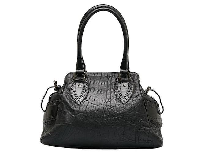 Fendi Etniko Leather Handbag Brown  ref.1317373