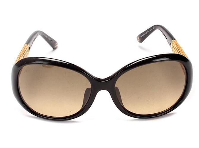 Gucci Óculos de sol coloridos grandes Preto Plástico  ref.1317383