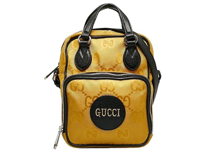 Gucci GG Econyl Off The Grid Crossbody Bag Yellow Nylon  ref.1317385
