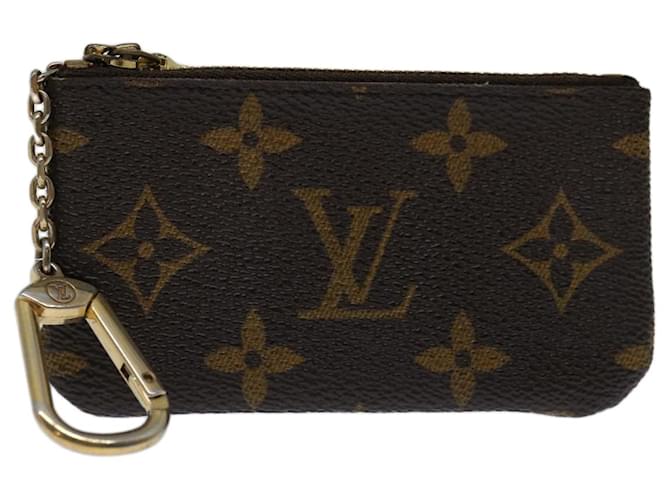 Louis Vuitton Pochette Clés Marrom Lona  ref.1317432