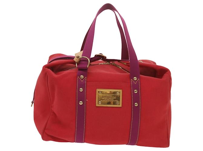 Louis Vuitton Antigua Rosso Tela  ref.1317465