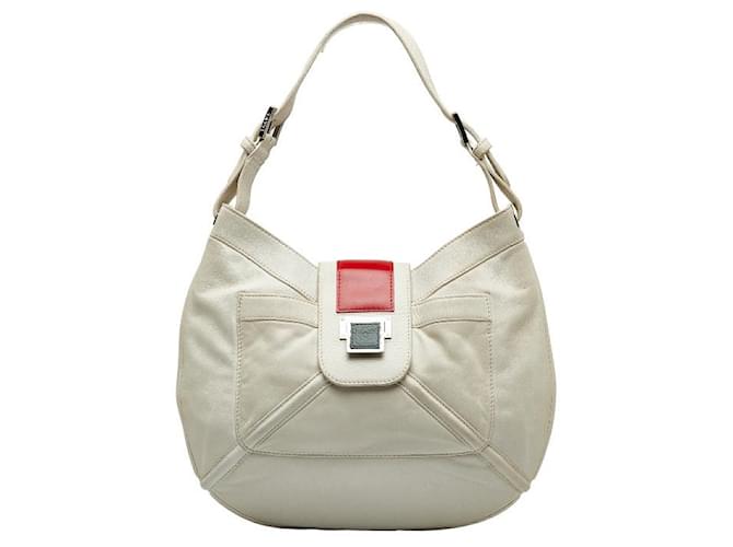 Loewe Leather Shoulder Bag White Pony-style calfskin  ref.1317526