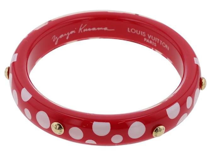 Louis Vuitton x Yayoi Kusama Armband Dot Infinity PM Rot  ref.1317552