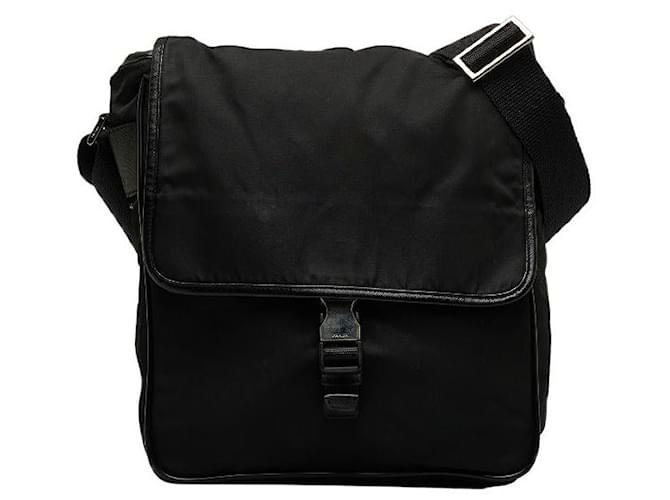 Prada Tessuto Crossbody bag Black Nylon  ref.1317556
