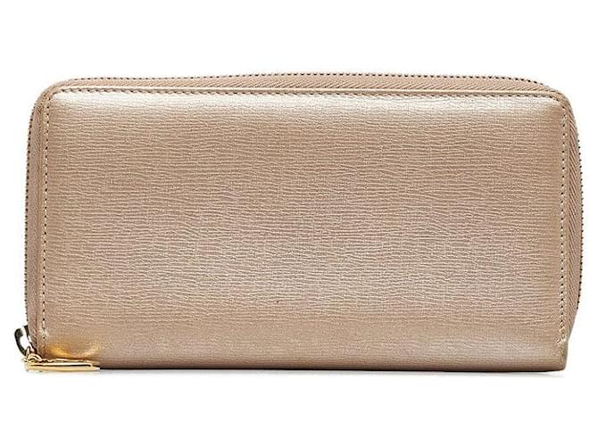 Gucci Leather Lovely Heart Zip Around Wallet Golden Pony-style calfskin  ref.1317602