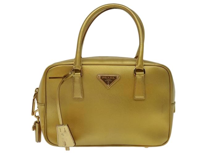 Prada Saffiano Golden Leder  ref.1317700