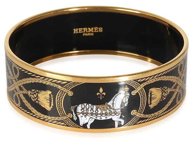 Bracelet Émail Hermès Grand Apparat , 62MM Plaqué or  ref.1317755