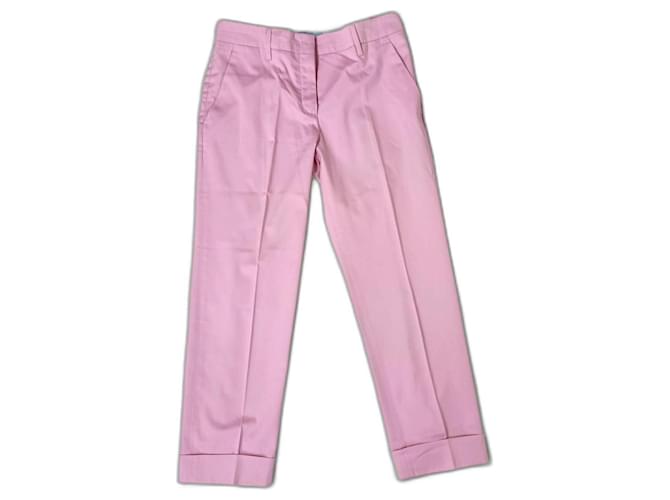 Pantaloni rosa Prada y2k Cotone  ref.1317764
