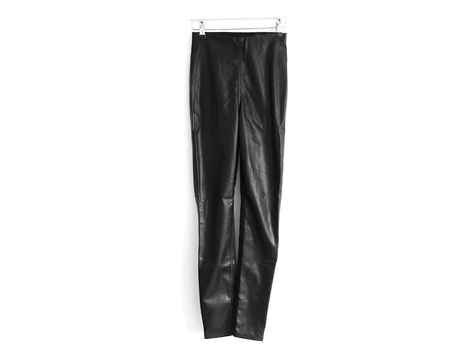 Rag & Bone Nina Kunstlederleggings Schwarz