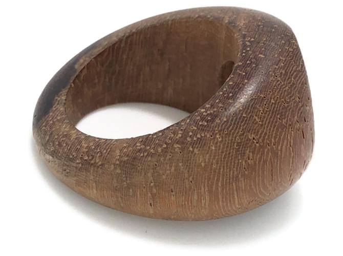 Ring Hermès Sellier Brown Wood  ref.1317784