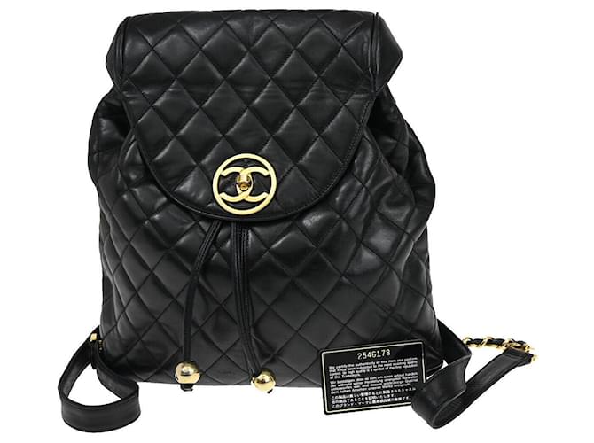 Timeless Chanel Duma Black Leather  ref.1317797