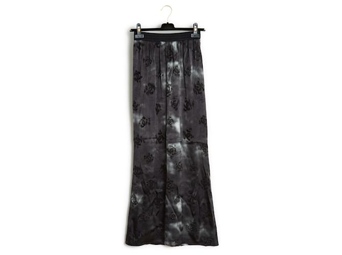 Chanel Métiers d'Art 2022 Skirt FR36 Maxi CC Devoré PF2022 Maxi Skirt US6 Black Silk  ref.1317798