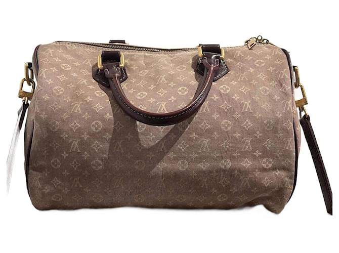 Speedy LOUIS VUITTON  Handbags T.  cloth Dark red  ref.1317853