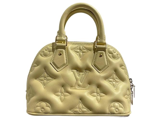 Alma LOUIS VUITTON  Handbags T.  leather Yellow  ref.1317856