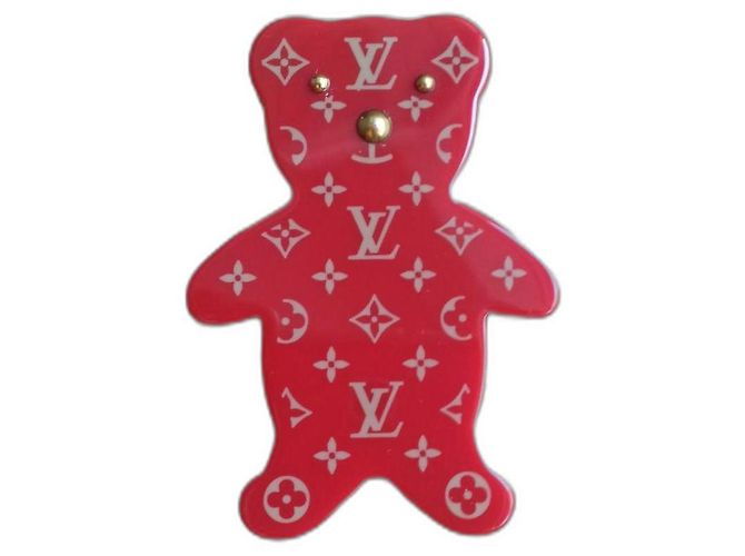 Broche de Osito Louis Vuitton Rojo Roja