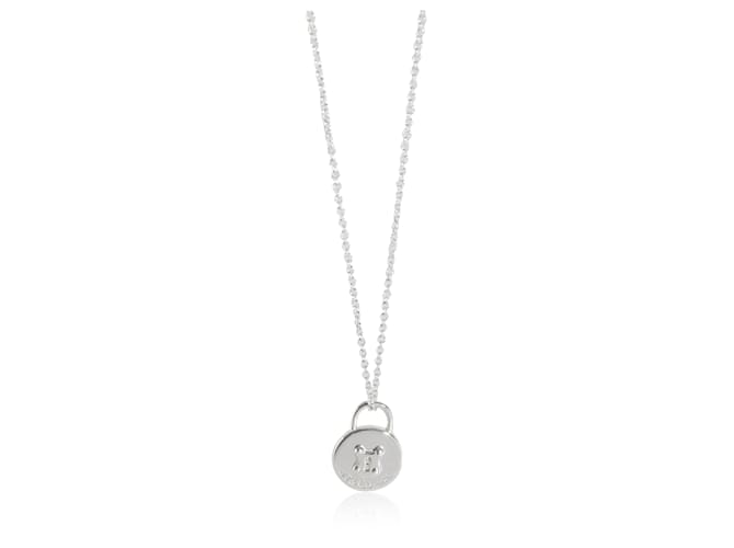 TIFFANY & CO. Pingente de cadeado em prata esterlina Metálico Metal  ref.1317938