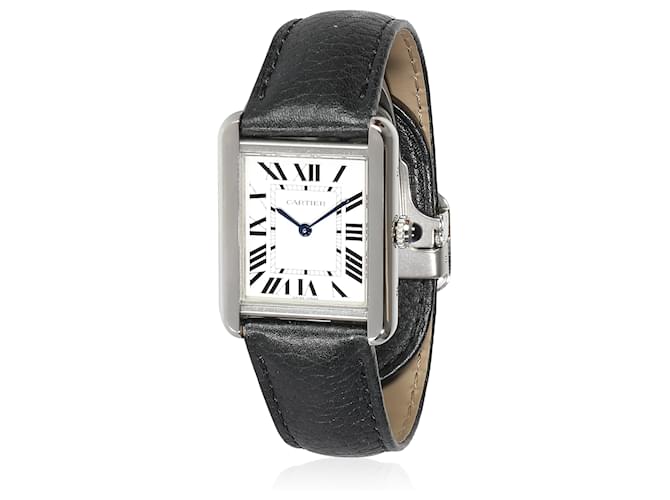 Cartier Tanque Solo WSTA0030 Relógio feminino em aço inoxidável Prata Metálico Metal  ref.1317941