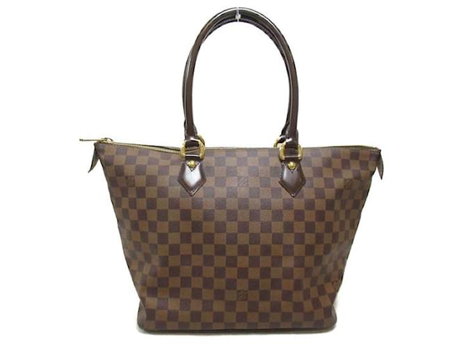 Louis Vuitton Damier Ebene Saleya MM Canvas Handtasche N51182 in ausgezeichnetem Zustand Leinwand  ref.1318010