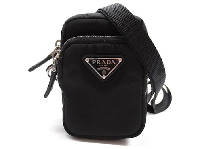 Pochete cruzada mini Prada Tessuto Bolsa de lona 2ZT024 em ótimo estado  ref.1318015