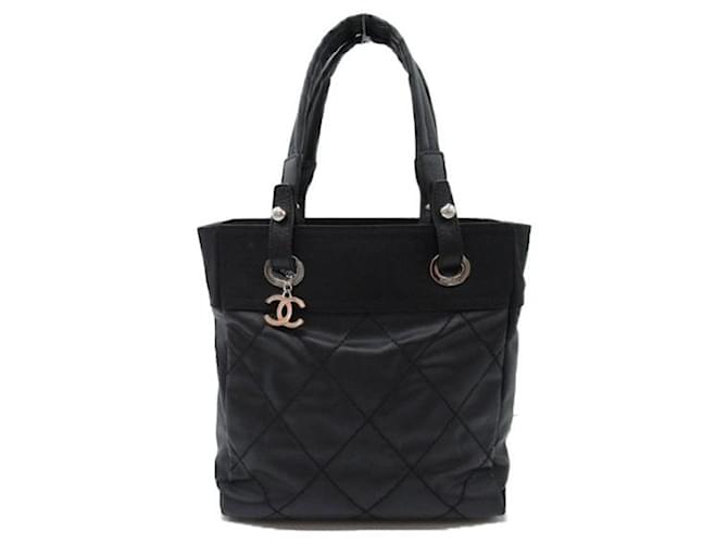 Chanel Paris Biarritz Einkaufstasche A34208 Leinwand  ref.1318043