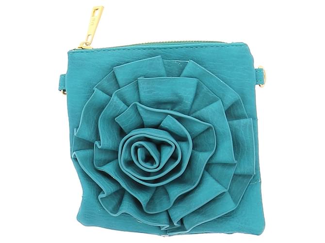 Autre Marque NON SIGNE / UNSIGNED  Handbags T.  leather Blue  ref.1318050