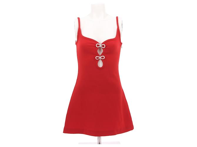 MACH & MACH  Dresses T.fr 38 polyester Red  ref.1318068