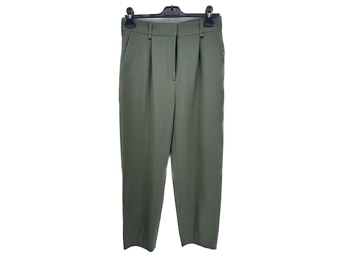 Pantaloni MAJE T.fr 36 WOOL Cachi Lana  ref.1318078
