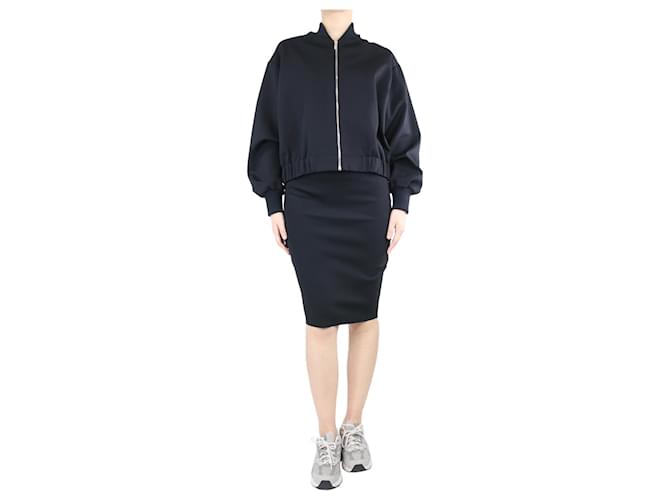 The row Black nylon pencil skirt and bomber jacket set - size S  ref.1318128