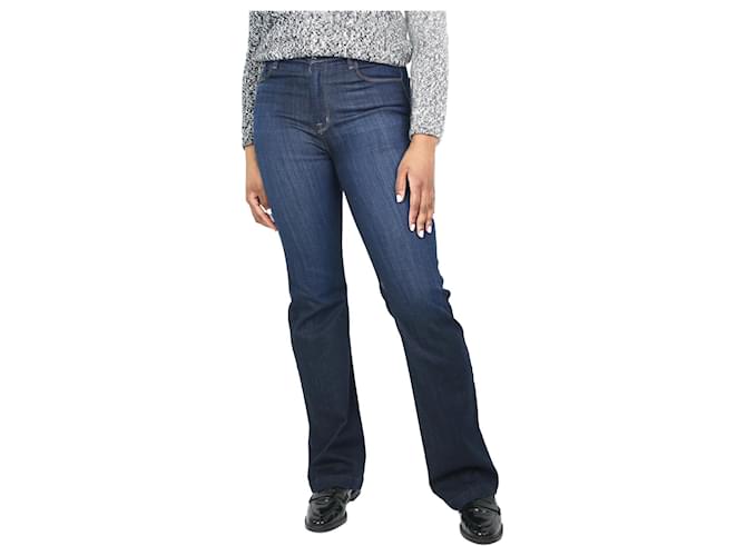 J Brand Jeans a zampa blu scuro - taglia UK 14 Lyocell  ref.1318129