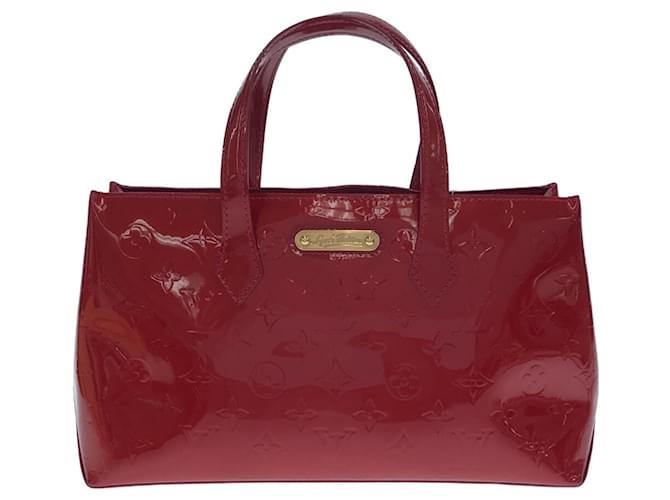 Louis Vuitton Red Monogram Vernis Wilshire PM Leather Patent leather  ref.1318209