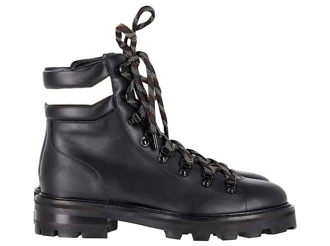 Jimmy Choo Eshe Hiking Boots in Black Leather  ref.1318241