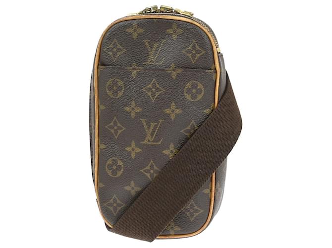 Louis Vuitton Pochette Gange Brown Cloth  ref.1318312