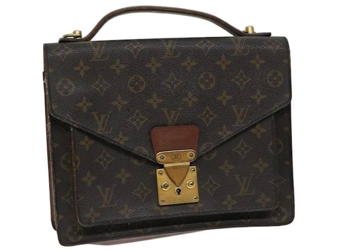 Louis Vuitton Monogram Monceau 28 Hand Bag 2way M51185 LV Auth 69078 Cloth  ref.1318371
