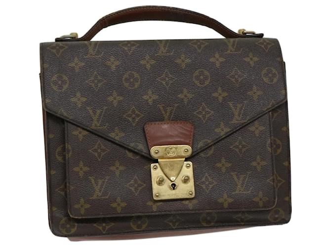 Louis Vuitton Monogram Monceau 28 Hand Bag 2way M51185 LV Auth 69079 Cloth  ref.1318372