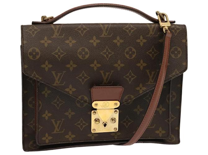 Louis Vuitton Monogram Monceau 28 Hand Bag 2way M51185 LV Auth 69274 Cloth  ref.1318382