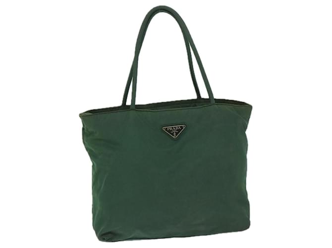 PRADA Hand Bag Nylon Green Auth bs13153  ref.1318413