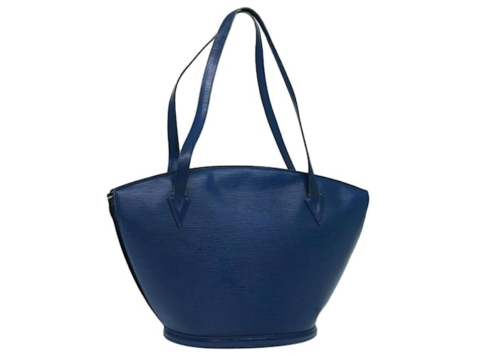 LOUIS VUITTON Epi Saint Jacques Shopping Shoulder Bag Blue M52275 auth 69569 Leather  ref.1318424