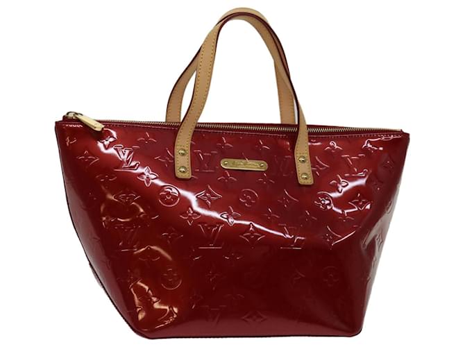 LOUIS VUITTON Monogram Vernis Belvee PM Hand Bag Pomme D'amour M93583 auth 69557 Patent leather  ref.1318429