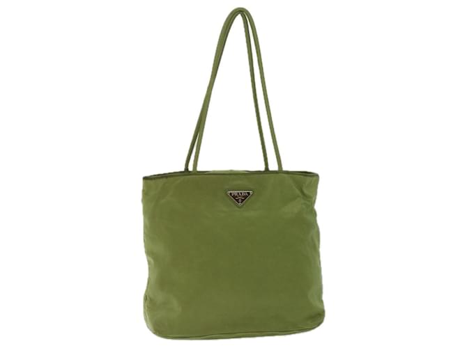 PRADA Tote Bag Nylon Green Auth yb534  ref.1318449